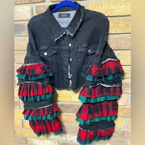 AKIRA Cropped Denim Jacket